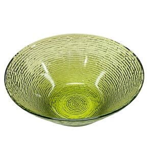 Vintage Anchor Hocking Soreno Avocado Green Serving Bowl